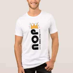 Camiseta Triblenda Nope Desde 1776 No Reyes Divertido Anti-Monarquía