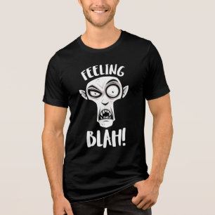 Camiseta Triblenda Nosferatu vampiro blanco sintiéndose mal