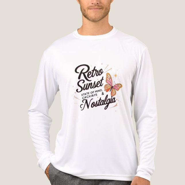 Camiseta Triblenda nostalgia etro Sunset - Sueños suaves en movimient (Anverso )