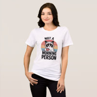 Not A Morning Person Grumpy Cat Funny Women T-Shir