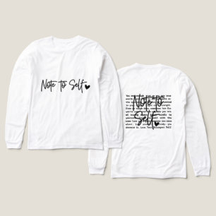 Camiseta Triblenda Nota de Inspiración para Uno Mismo