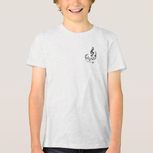 Camiseta Triblenda Notas musicales con el chef trébol