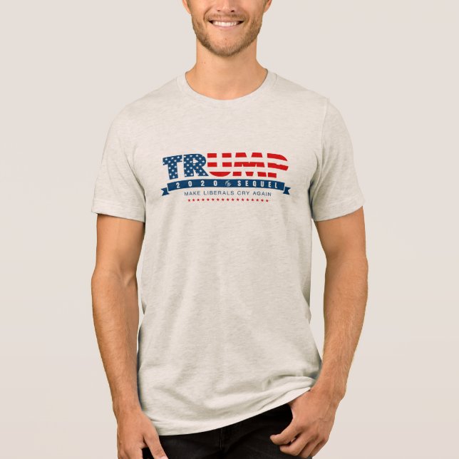 Camiseta Triblenda Novedad de elección presidencial secuencial de Tru (Anverso)