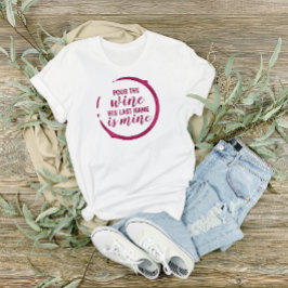 Camiseta Triblenda Novia con tema de vino
