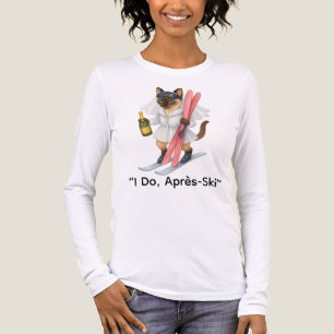 Camiseta Triblenda Novia de esquí "I Do, Après-Ski" para los amantes 
