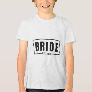 Camiseta Triblenda Novia Est. 2025 Future Wife Engagement Bacheloret