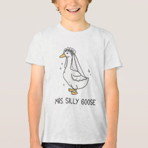 Camiseta Triblenda Novia Para Ser Boda Novia Silly Goose