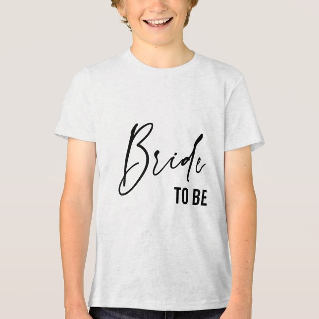 Camiseta Triblenda Novia Por Ser, Boda Bridal Bachelorette Party _1 (Anverso)