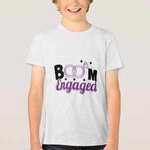 Camiseta Triblenda Novia Prometida Y Fe De Groom _ Regalo Boda Enga