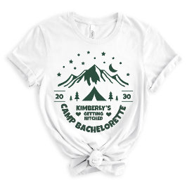 Camiseta Triblenda Novia Verde Fiesta de Despedida de Soltera Camping