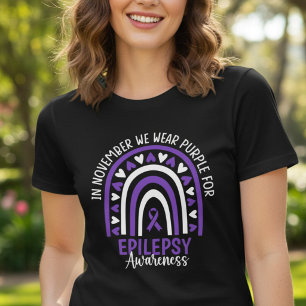 Camiseta Triblenda Noviembre Viste de Morado Conciencia sobre la Epil