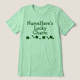 Camiseta Triblenda Novio personalizada Lucky Charm St. Patrick