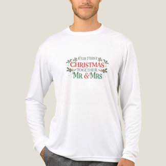 Camiseta Triblenda Nuestra Primera Navidad Juntos Sr. y Sra.