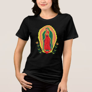 Camiseta Triblenda Nuestra Señora de Guadalupe Protección Inspirada e