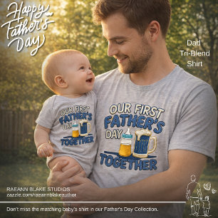 Camiseta Triblenda Nuestros Primeros Días del Padre Juntos Papá's