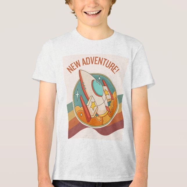Camiseta Triblenda nueva aventura de cohetes (Anverso)