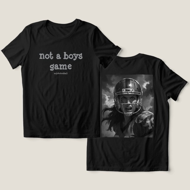 Camiseta Triblenda NUEVA ERA No Un Juego De Niños Audaz Camiseta (Diseño Anverso y Reverso)