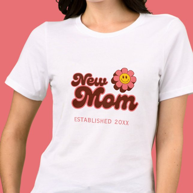 Camiseta Triblenda Nueva mamá, año personalizado retro (Subido por el creador)