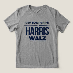 Camiseta Triblenda Nuevo Hampshire para Harris Walz