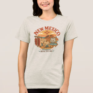 Camiseta Triblenda Nuevo México Ruta Histórica 66 Vintage