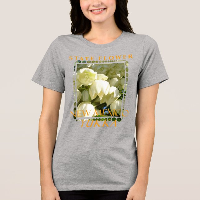 Camiseta Triblenda Nuevo Territorio Mexicano Flor El Yucca (Anverso)