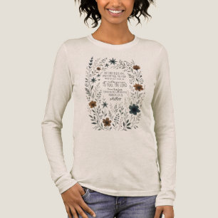 Camiseta Triblenda Numbers 6:24–26 Bendición Sacerdotal Floral Vintag