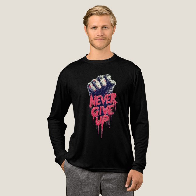 Camiseta Triblenda Nunca rendirse (Anverso Completo)