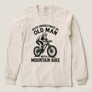Camiseta Triblenda Nunca Subestimes A Un Hombre Mayor Con Una Bicicle