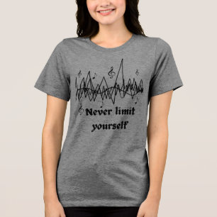 Camiseta Triblenda Nunca te limites   Cita motivacional para mujeres