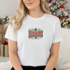 Camiseta Triblenda Nurse Christmas T-Shirt