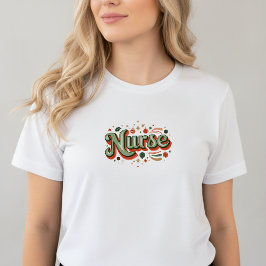 Camiseta Triblenda Nurse Christmas T-Shirt