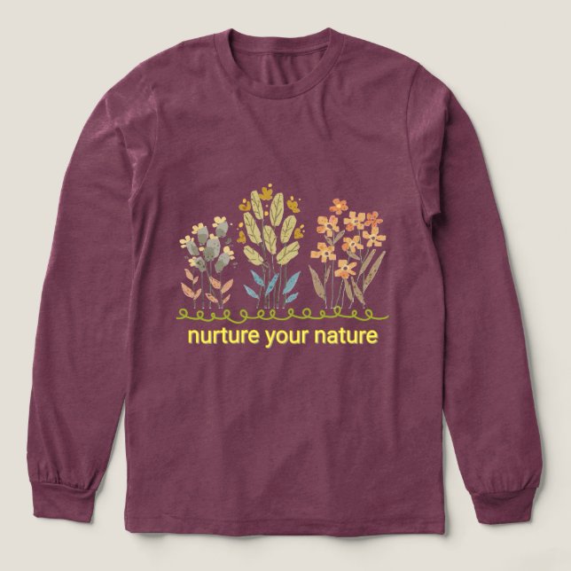 Camiseta Triblenda Nurture Your Nature Botanical T-Shirt (Diseño traserp)