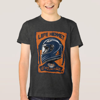 Camiseta Triblenda O design do capacete será simples e atraente