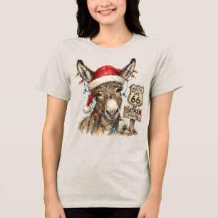 Camiseta Triblenda Oatman Arizona Navidad Burro Route 66