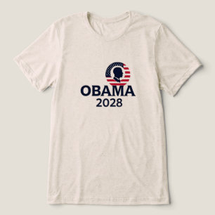 Camiseta Triblenda Obama 2028 - La reelección de Barack Obama