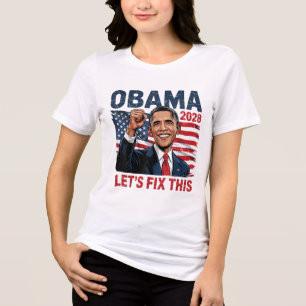 Camiseta Triblenda Obama Viñeta Retro Patriótico Protesta Política 20