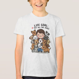 Camiseta Triblenda objetivo de vida de los amantes del perro
