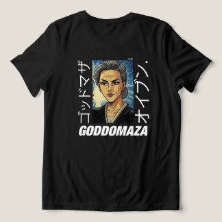 CAMISETA TRIBLENDA OBRA DE VISTA TRASERA NEGRA DE COLOR OG M.OMOKO