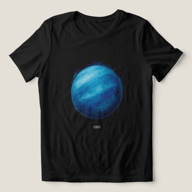 Camiseta Triblenda Obras de arte del planeta Uranus - Ilustracion esp (Diseño delantero )