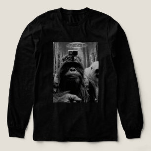 Camiseta Triblenda Observando Bigfoot ovni alienígena para campistas 