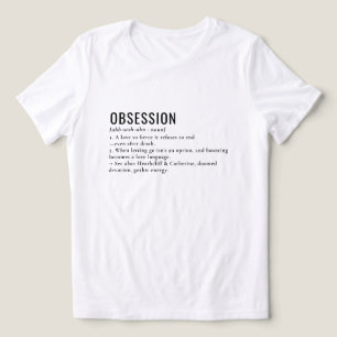 Camiseta Triblenda Obsesión literaria Tee de definición gótica