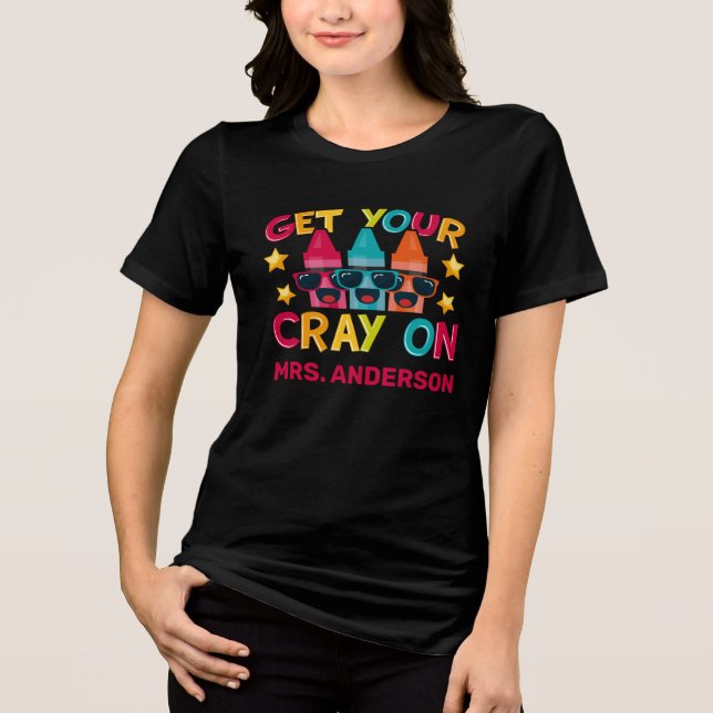 Camiseta Triblenda Obtén Tu Reza En Un Divertido Profesor Personaliza (Anverso)