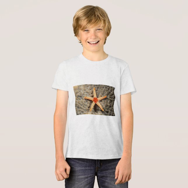 Camiseta Triblenda "Ocean Treasures: Camiseta gráfica Starfish" (Anverso Completo)