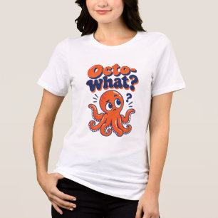 Camiseta Triblenda “¿Octo-qué? Diseño Retro del Océano de Pulpo Diver