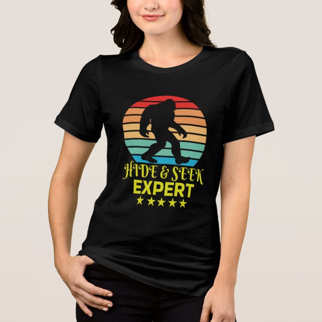 Camiseta Triblenda Ocultar Y Buscar A Experto Experto De Pie Grande G (Anverso)