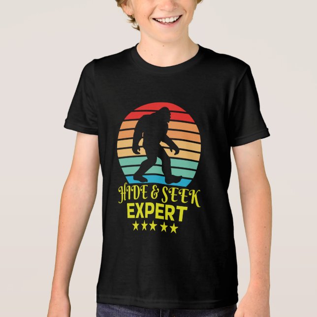 Camiseta Triblenda Ocultar Y Buscar A Experto Experto De Pie Grande G (Anverso)