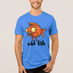 Camiseta Triblenda Odd Fish Quirky Funny Naranja Goldfish Personaliza