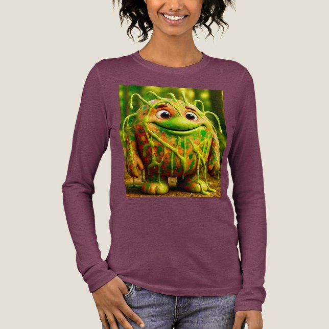 Camiseta Triblenda OddFriends - Poster del Monstruo Verde de Gooey (Anverso)