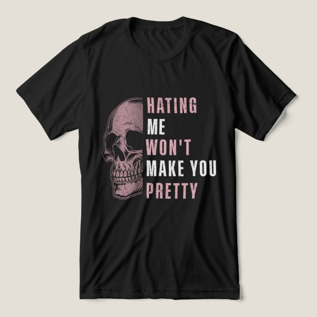 CAMISETA TRIBLENDA ODIARME NO TE HARÁ BONITO (Diseño delantero )