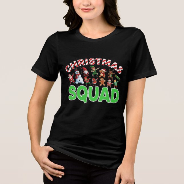 Camiseta Triblenda Official Christmas Squad Member | Funny Festive Ty (Anverso)